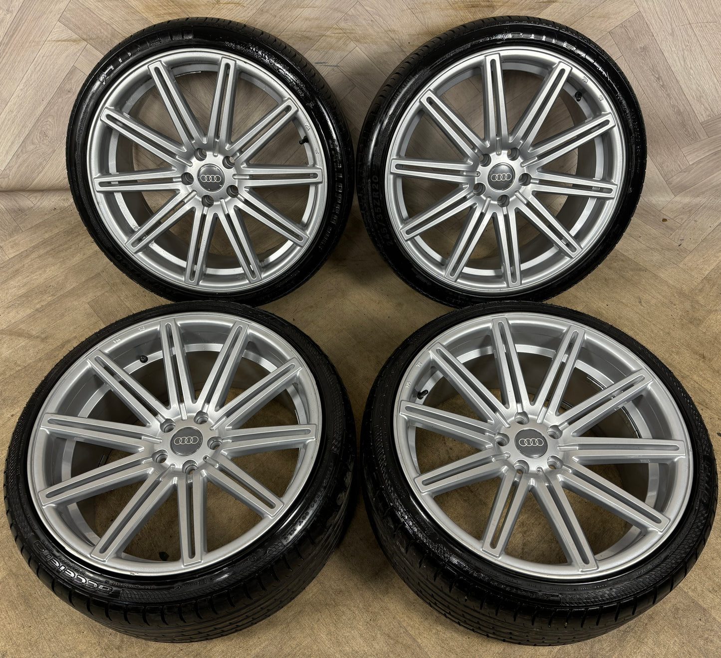 20'' AUDI A6 A7 MULTISPOKE S LINE DEEP CONCAVE ALLOY WHEELS TYRES ALLOYS 5X112