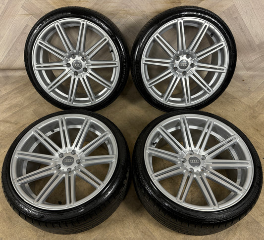 20'' AUDI A6 A7 MULTISPOKE S LINE DEEP CONCAVE ALLOY WHEELS TYRES ALLOYS 5X112