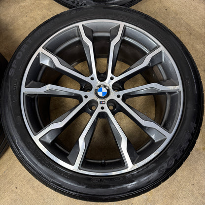 20'' GENUINE BMW X3 X4 G01 G02 699 M SPORT ALLOY WHEELS TYRES ALLOYS