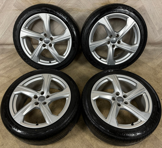 19'' GENUINE AUDI A6 C8 5 SPOKE ALLOY WHEELS TYRES ALLOYS