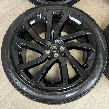 22'' GENUINE LAND ROVER DISCOVERY 5 BLACK RANGE ROVER SPORT ALLOY WHEELS TYRES ALLOYS