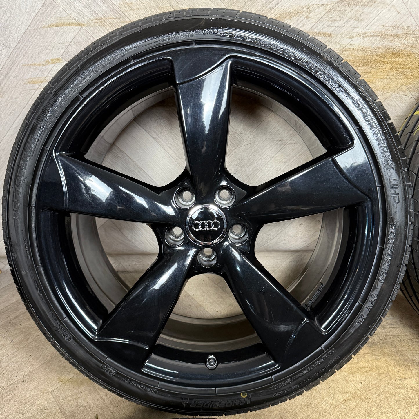 20'' GENUINE AUDI A6 S LINE GLOSS BLACK EDITION S6 C7 ALLOYS WHEELS TYRES 4G9601025BP