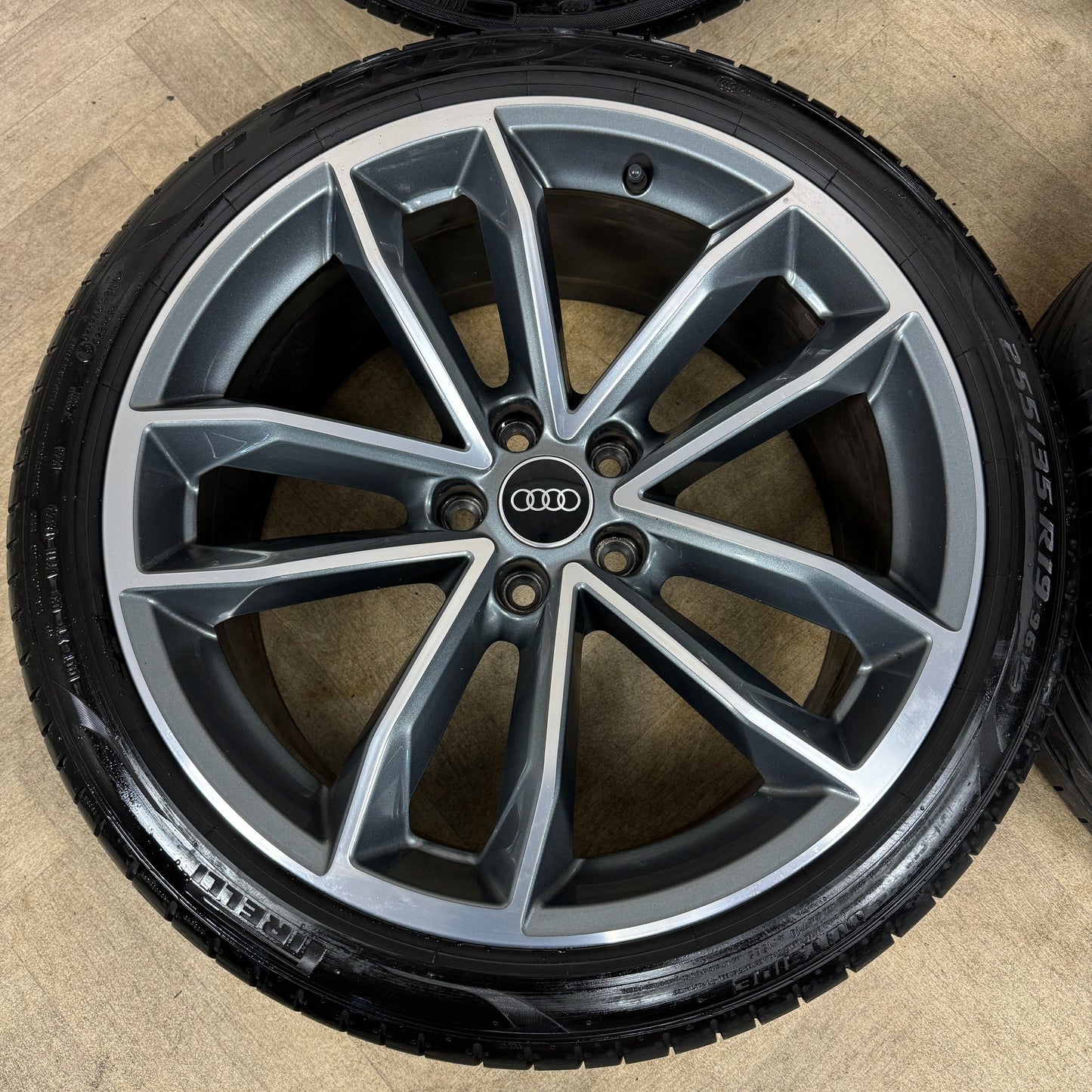 19'' GENUINE AUDI A5 S LINE S5 5 DOUBLE SPOKE ALLOY WHEELS ALLOYS TYRES