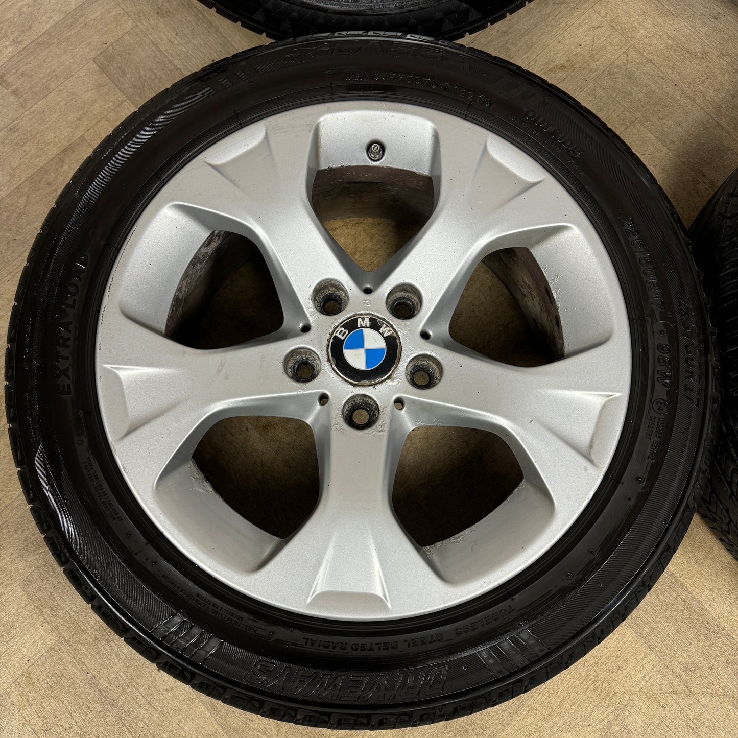 17'' GENUINE BMW X1 317 ALLOY WHEELS TYRES ALLOYS