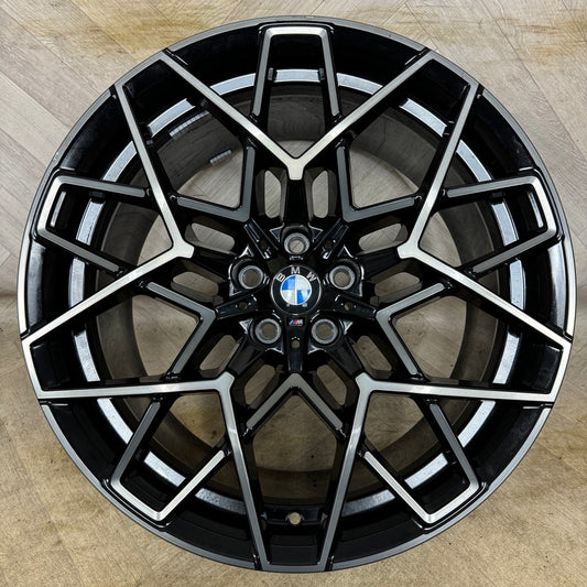 1X 20'' GENUINE BMW F91 F92 F93 M8 F90 M5 813M ALLOY WHEEL BLACK REAR 10.5J ET28 PART: 8089569