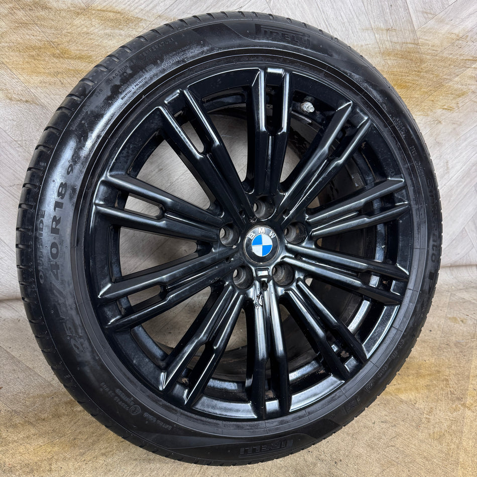 1X 18'' Genuine BMW 3 Series 790 M Sport Black 4 G20 8089891 Alloy Wheel Rear