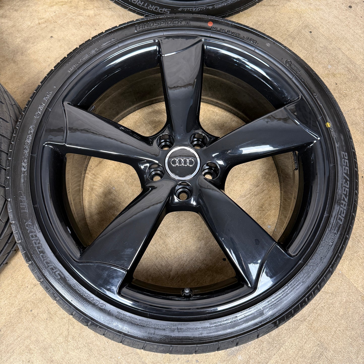 20'' GENUINE AUDI A6 S LINE GLOSS BLACK EDITION S6 C7 ALLOYS WHEELS TYRES 4G9601025BP