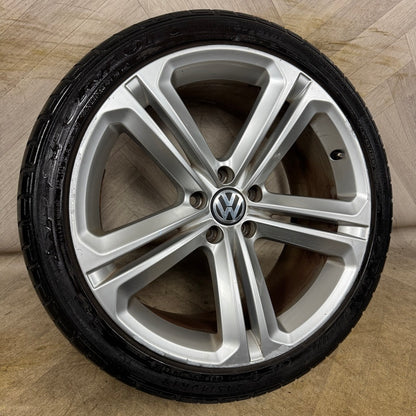 1X 19'' GENUINE VW TIGUAN R LINE MALLORY SINGLE ALLOY WHEEL TYRE ALLOY  5X112 FITMENT  9J ET33 PART: 5N0601025T