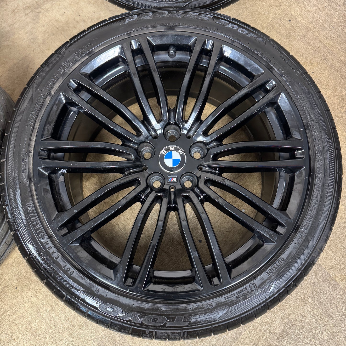 19'' GENUINE BMW 5 SERIES 664 M SPORT BLACK G30 G31 ALLOY WHEELS TYRES ALLOYS