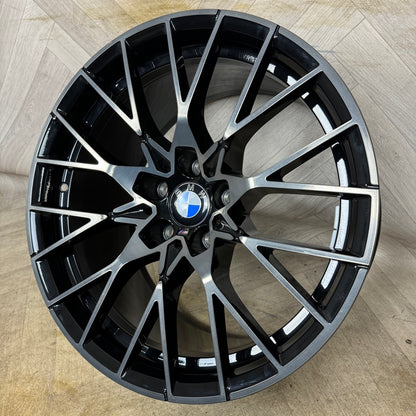 1X 19'' GENUINE BMW M2 COMPETITION 788M F87 ALLOY WHEEL BLACK REAR  10J ET40 PART: 8093988