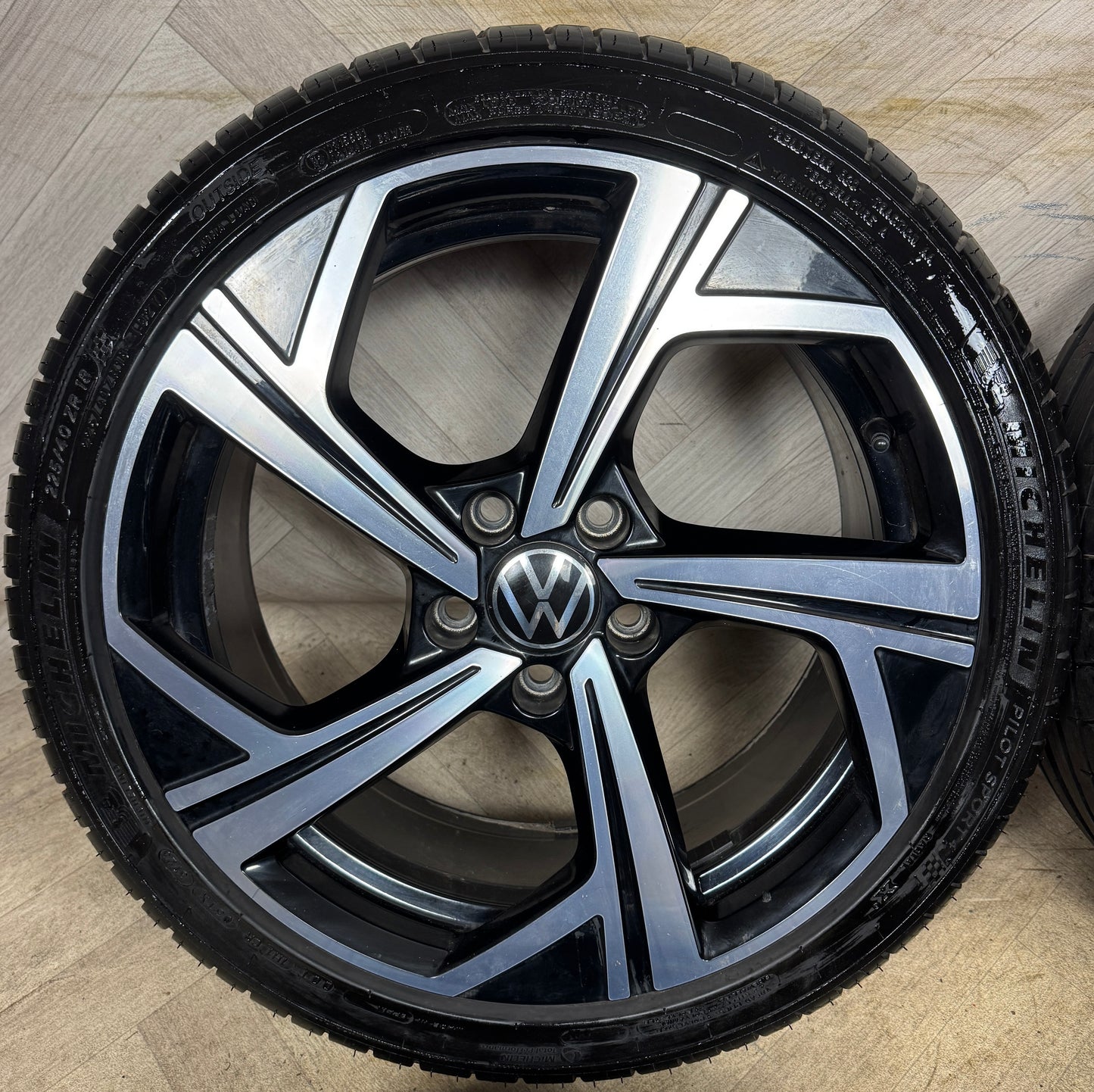 18" GENUINE VW GOLF GTI MK8 R LINE GT GTD JEREZ 5H0601025Q MK6 MK7 ALLOY WHEELS TYRES ALLOYS 5X112