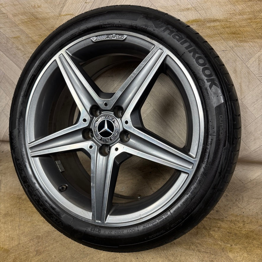 1X 18" GENUINE AMG MERCEDES C CLASS SPORT ALLOY WHEEL TYRE W205 FRONT  5X112 FITMENT  7.5J ET44 PART: A2054011100
