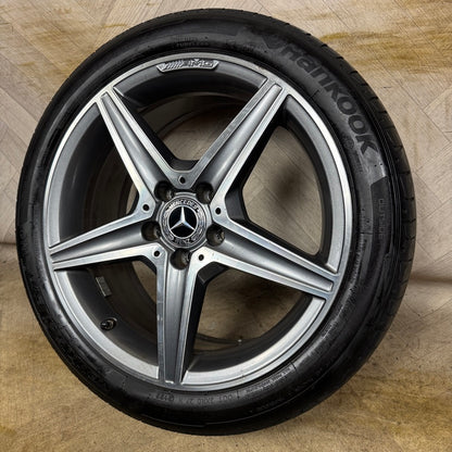 1X 18" GENUINE AMG MERCEDES C CLASS SPORT ALLOY WHEEL TYRE W205 FRONT  5X112 FITMENT  7.5J ET44 PART: A2054011100
