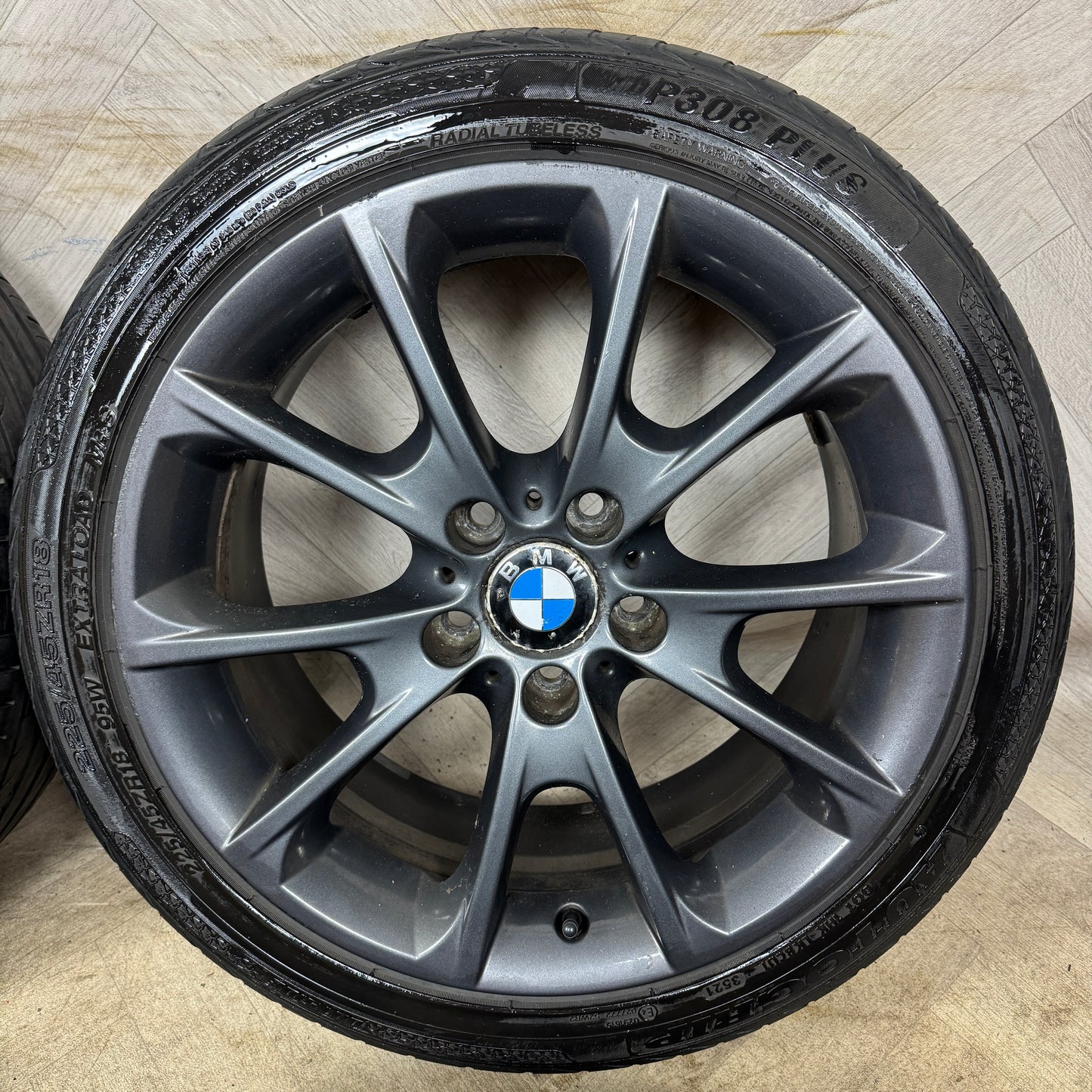 18" GENUINE BMW 3 SERIES 398 M SPORT GREY F30 F31 F32 E90 E92 ALLOY WHEELS TYRES ALLOYS 5X120