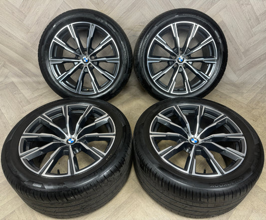 20'' GENUINE BMW X5 X6 G05 G06 740M SPORT ALLOYS WHEELS ALLOYS TYRES