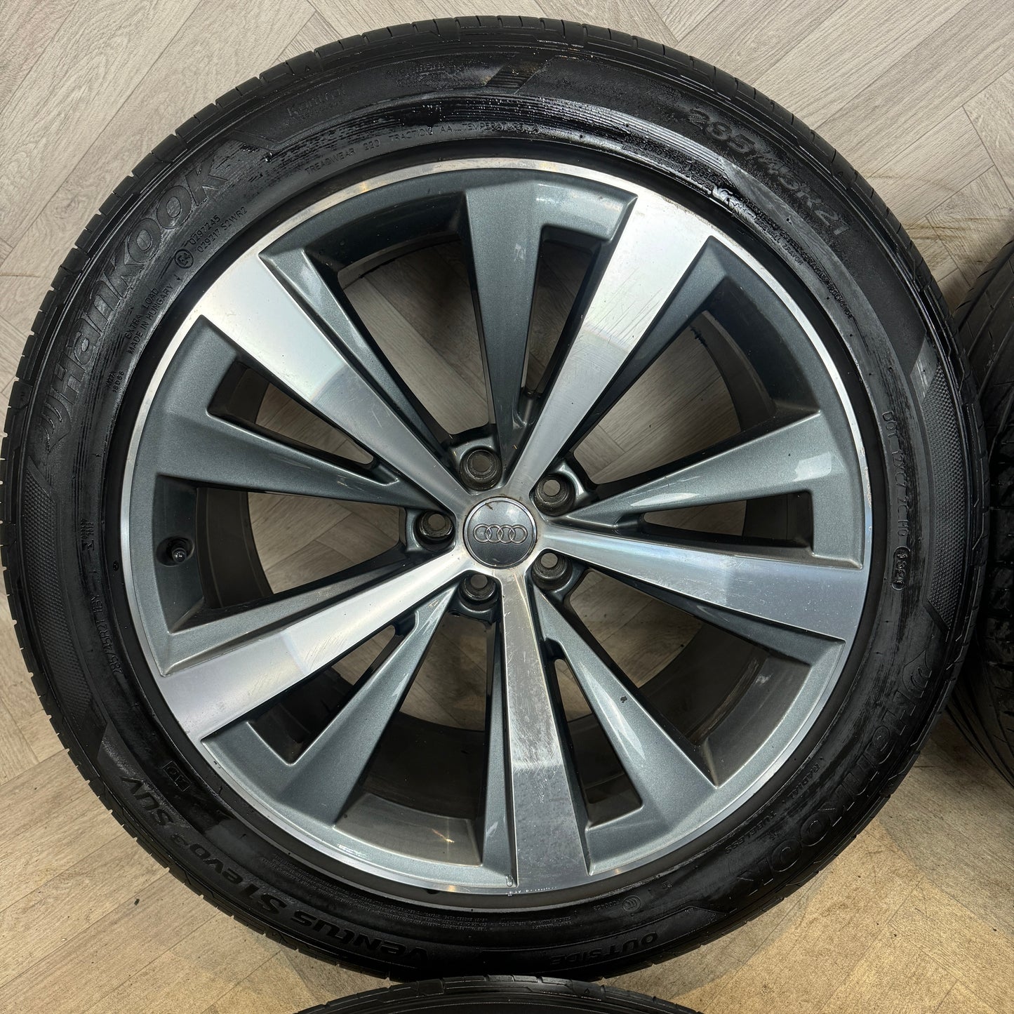 21" GENUINE AUDI Q8 S LINE 10 DOUBLE SPOKE ALLOY WHEELS ALLOYS TYRES 4M8601025AA