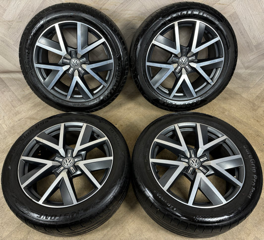 20'' GENUINE VW TOUAREG BRAGA ALLOY WHEELS ALLOYS TYRES Q7 5X112