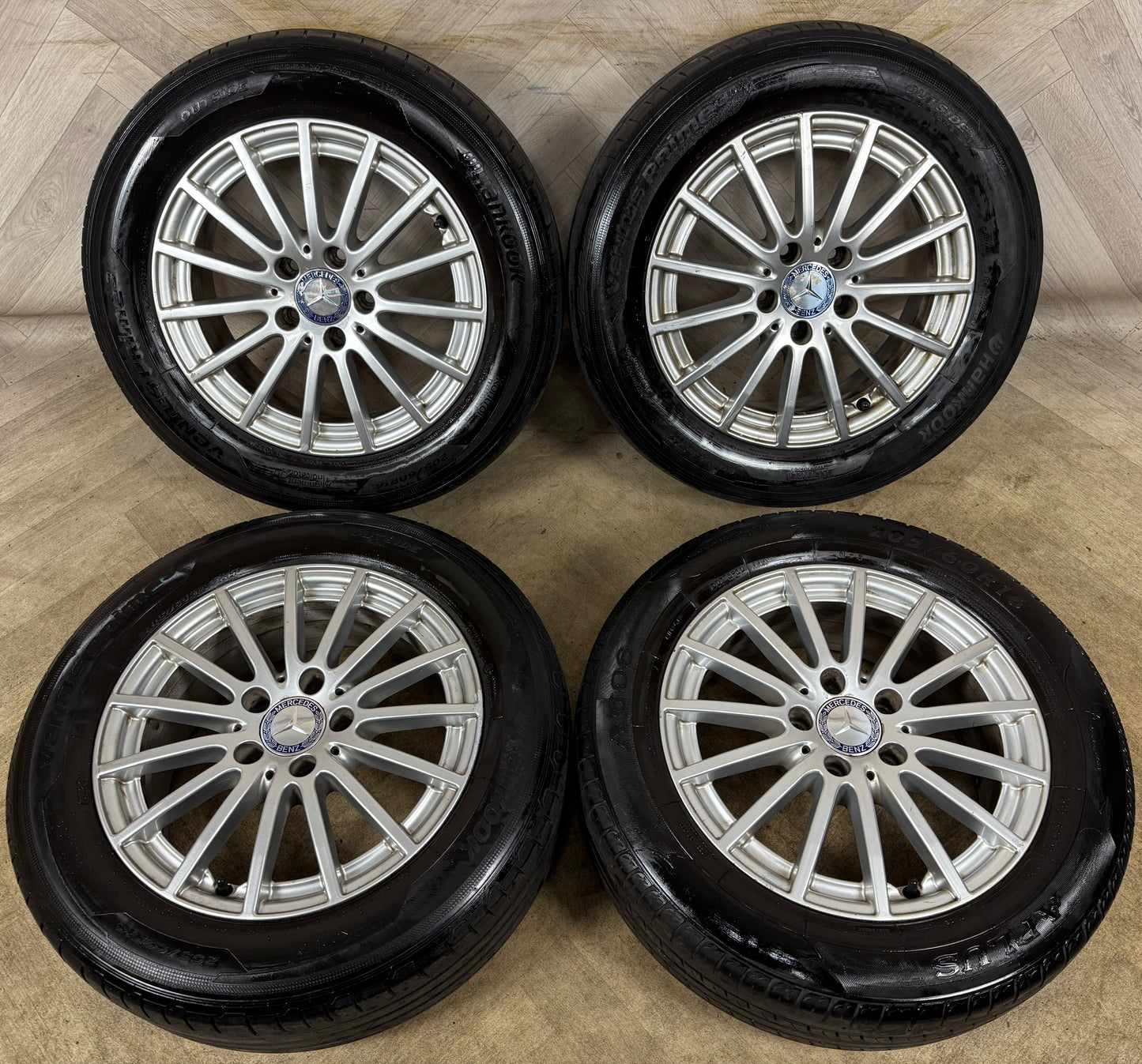 16'' GENUINE MERCEDES C CLASS W205 ALLOY WHEELS TYRES ALLOYS