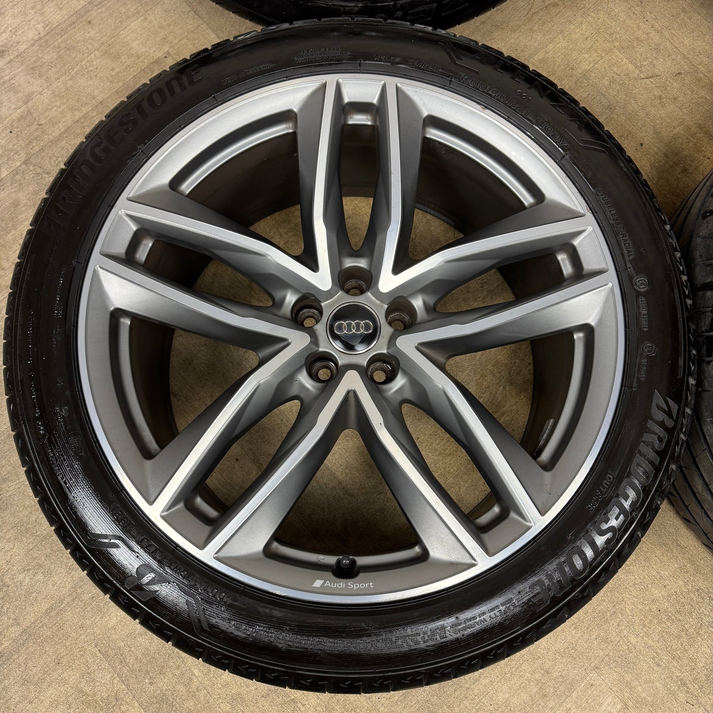 21'' GENUINE AUDI Q7 S LINE RS 5 DOUBLE SPOKE ALLOY WHEELS ALLOYS TYRES 4M0601025T