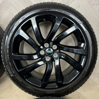 22'' GENUINE LAND ROVER DISCOVERY 5 BLACK RANGE ROVER SPORT ALLOY WHEELS TYRES ALLOYS