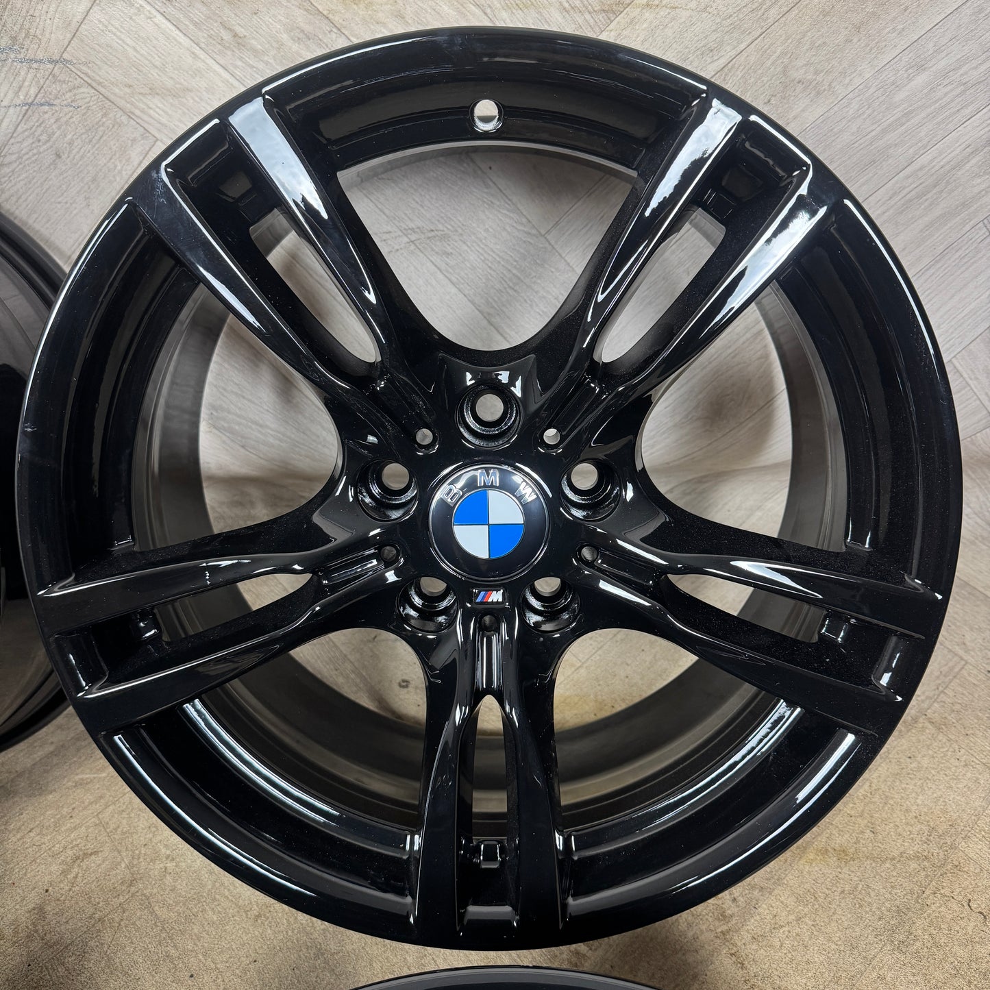 18" GENUINE BMW 3 SERIES 400 M SPORT BLACK F30 F31 F32 E90 E92 ALLOY WHEELS ALLOYS