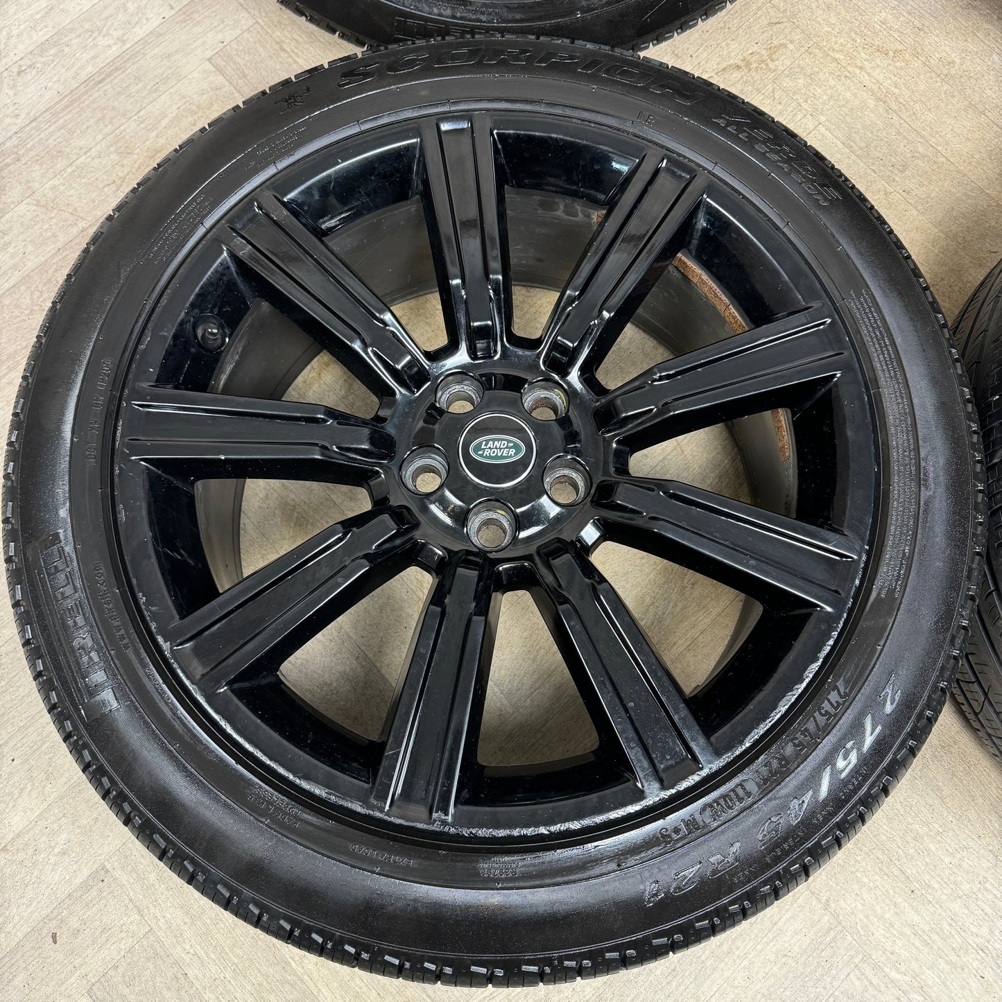 21" GENUINE RANGE ROVER SPORT LAND DISCOVERY BLACK WHEELS TYRES ALLOYS GK6M1007AA 5X120