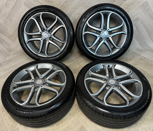 17'' GENUINE MERCEDES A CLASS CLA B W246 ALLOY WHEELS TYRES ALLOYS W176