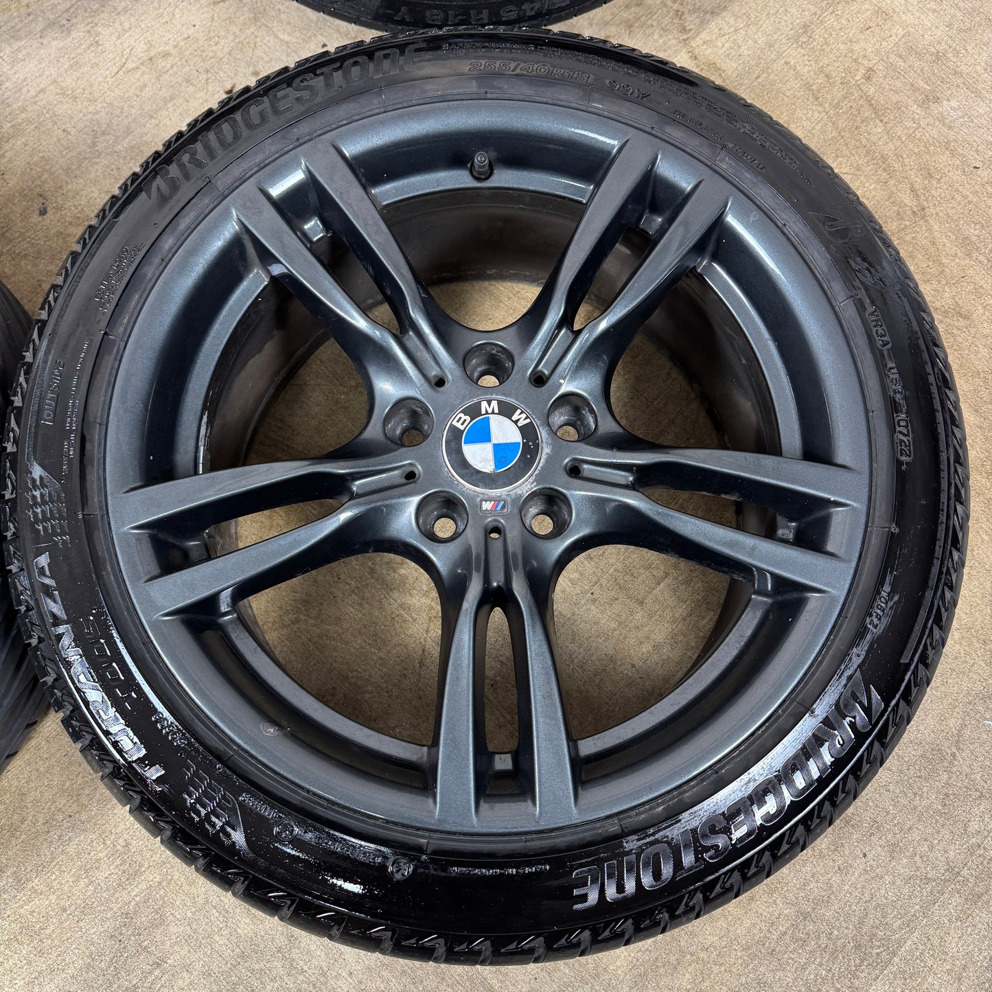 18" GENUINE BMW 3 SERIES 400 M SPORT GREY F30 F31 F32 E90 E92 ALLOY WHEELS TYRES ALLOYS 5X120