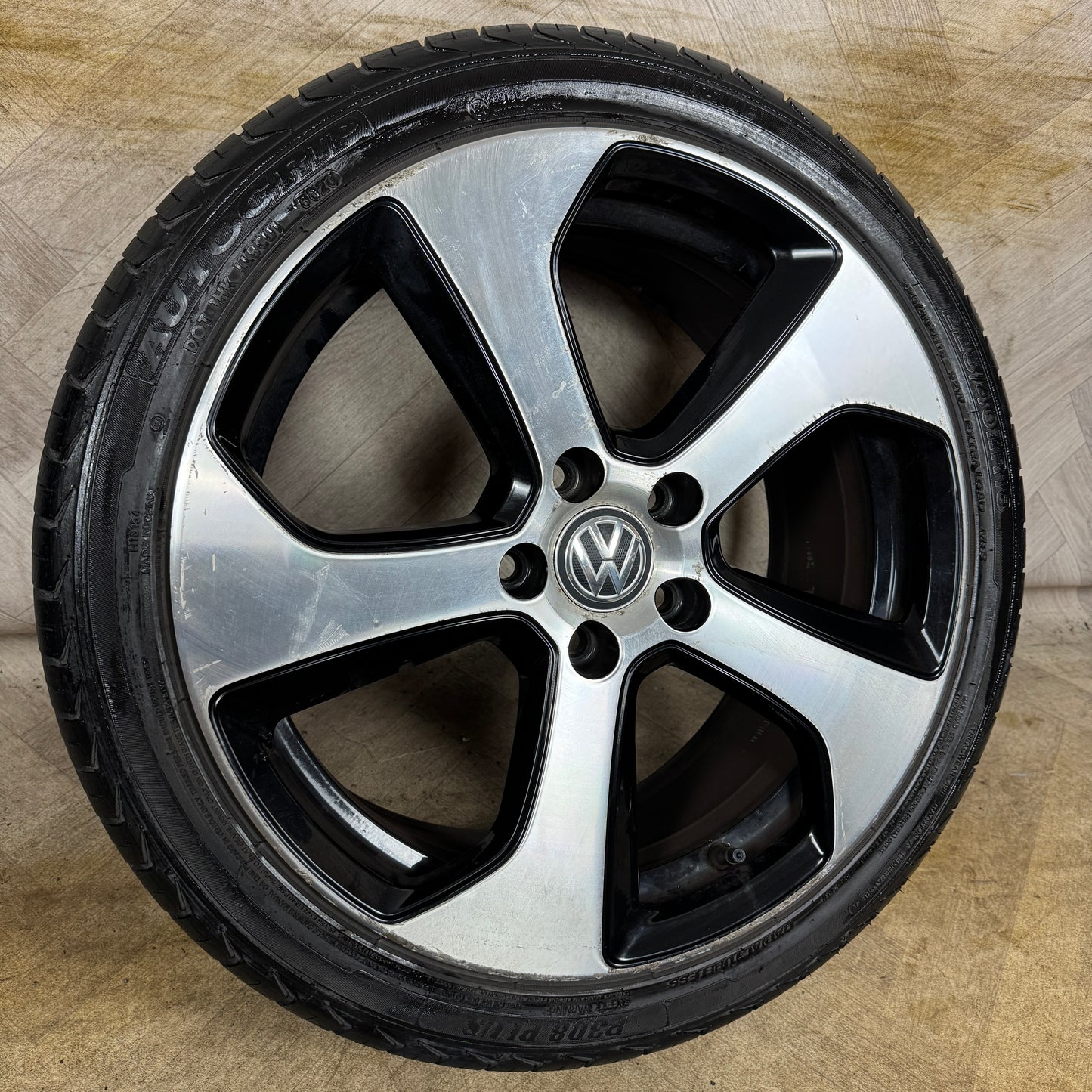 1X 18'' GENUINE VW GOLF GT GTI GTD AUSTIN MK7 ALLOY WHEEL TYRE 5G0601025AS