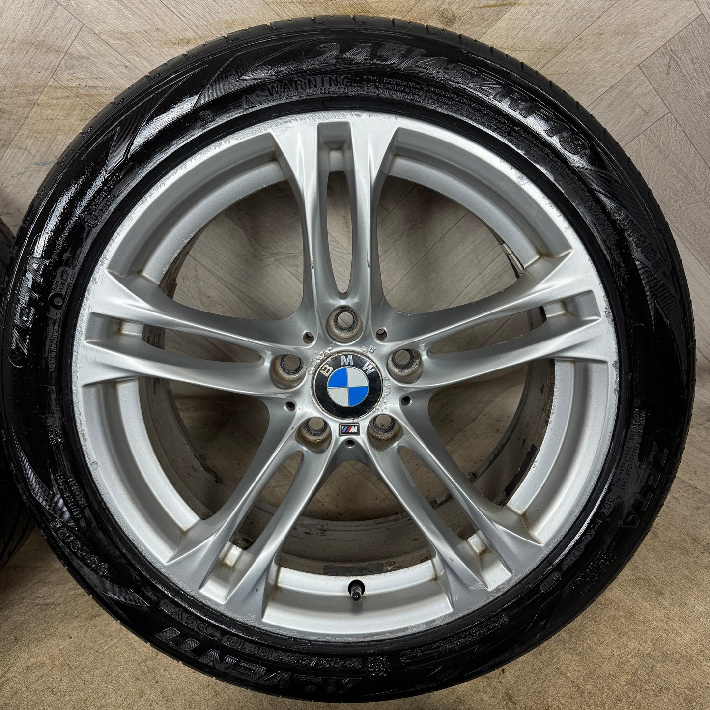 18'' GENUINE BMW 5 SERIES 613 SILVER M SPORT F10 F11 ALLOY WHEELS TYRES ALLOYS 5X120