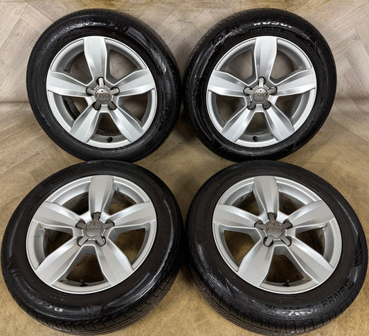 15'' GENUINE AUDI A1 5 SPOKE ALLOY WHEELS ALLOYS TYRES 5X100