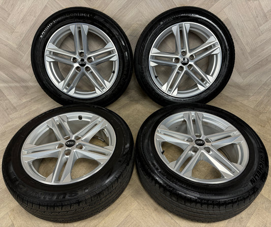 19'' GENUINE AUDI Q5 5 DOUBLE SPOKE S LINE ALLOY WHEELS TYRES ALLOYS