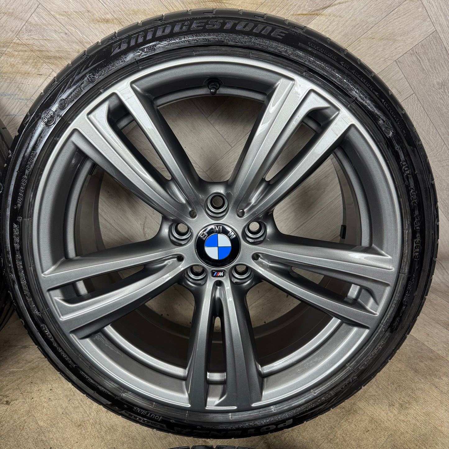 19" GENUINE BMW 3 SERIES 442 FERRIC GREY M SPORT F30 F31 F32 E90 E92 ALLOY WHEELS TYRES ALLOYS 5X120 (Copy)