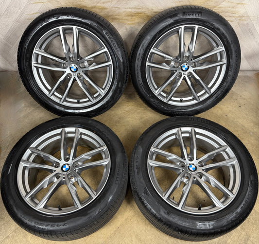 19'' GENUINE BMW X3 X4 G01 G02 698 M SPORT ALLOY WHEELS ALLOYS TYRES 8010267