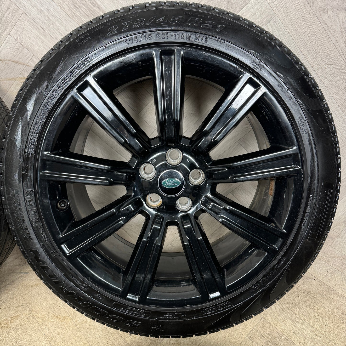 21" GENUINE RANGE ROVER SPORT LAND DISCOVERY BLACK WHEELS TYRES ALLOYS GK6M1007AA 5X120