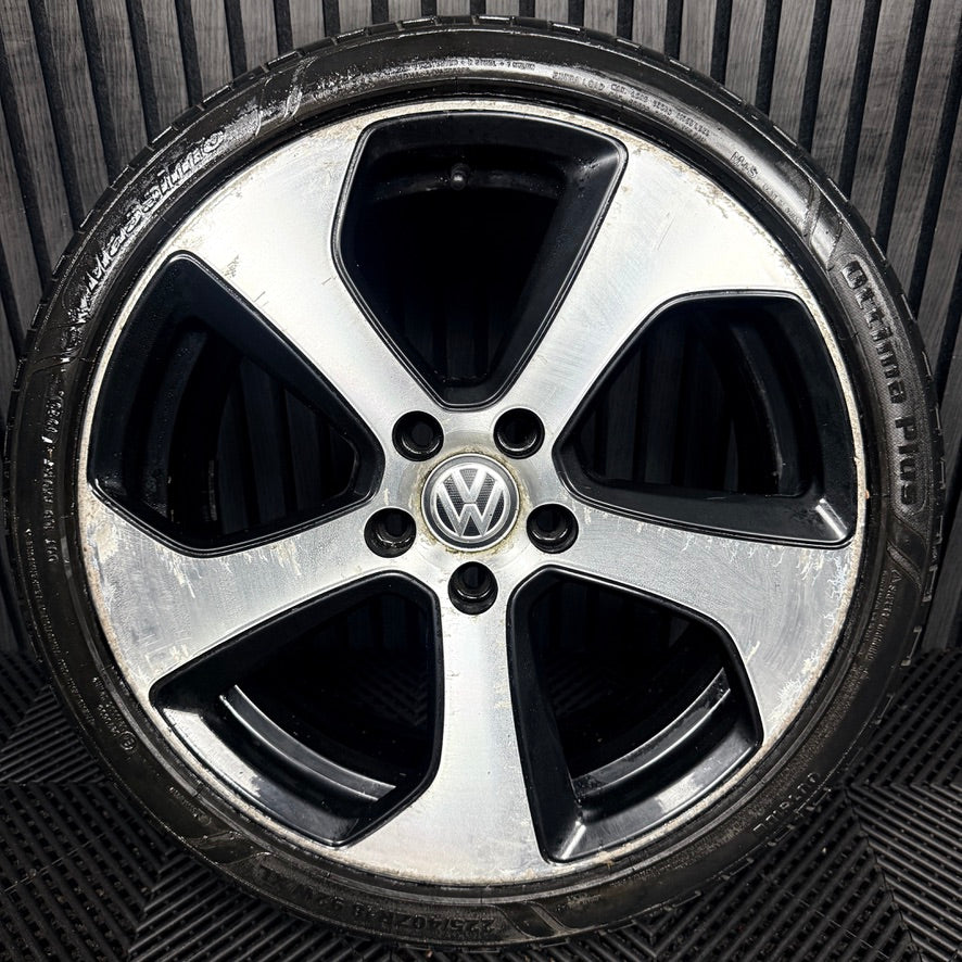1X 18'' Genuine VW Golf Gt Gti Gtd Austin Mk7 Alloy Wheel Tyre 5G0601025AS