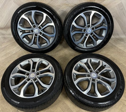 17'' GENUINE MERCEDES C CLASS W205 ALLOY WHEELS TYRES ALLOYS