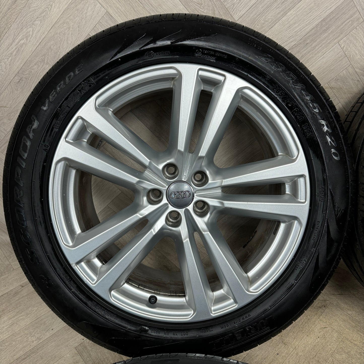 20 Genuine Audi Q7 S Line 5 Double Spoke Alloy Wheels Alloys Tyres 4