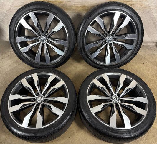 20'' GENUINE VW TIGUAN R LINE SUZUKA ALLOY WHEELS TYRES ALLOYS 5X112 5NA601025G