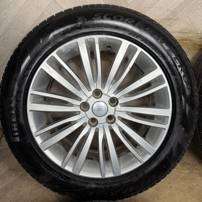 20'' GENUINE LAND ROVER DISCOVERY 5 SILVER 1011 RANGE ROVER SPORT ALLOY WHEELS TYRES ALLOYS 5X120 HY321007RA