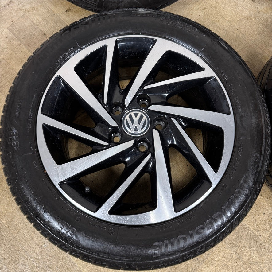 16'' GENUINE VW GOLF MK7 WOODSTOCK MK8 MK6 ALLOY WHEELS TYRES ALLOYS 5G0601025DS