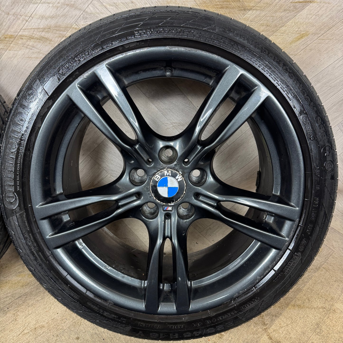 18" GENUINE BMW 3 SERIES 400 M SPORT GREY F30 F31 F32 E90 E92 ALLOY WHEELS TYRES ALLOYS 5X120