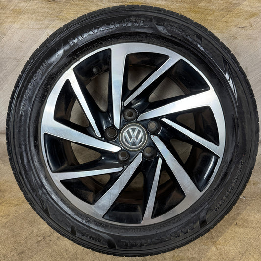 1X 16'' GENUINE VW GOLF MK7.5 MK7 WOODSTOCK ALLOY WHEEL TYRE GT SINGLE  5X112 FITMENT  6.5J ET46 CENTRE BORE: 57.1 PART: 5G0601025DS / 5G0601025DM (Copy)