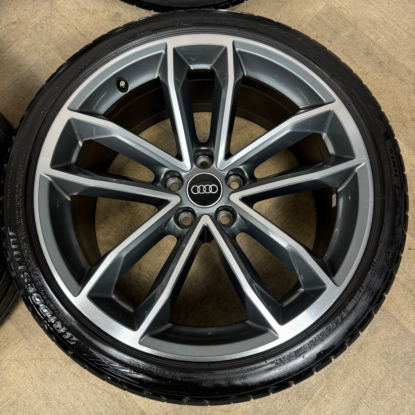 19'' GENUINE AUDI A5 S LINE S5 5 DOUBLE SPOKE ALLOY WHEELS ALLOYS TYRES