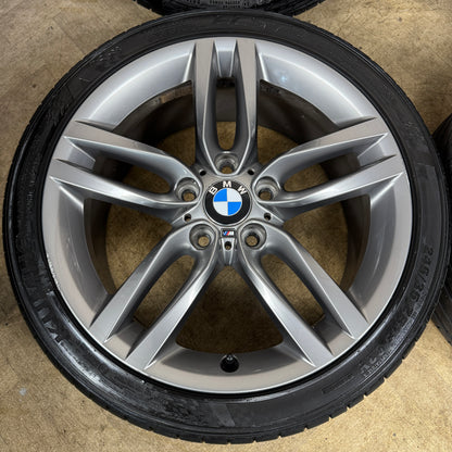 18'' GENUINE BMW 1 SERIES 2 F20 F21 F22 461 M SPORT GREY ALLOY WHEELS TYRES ALLOYS 5X120