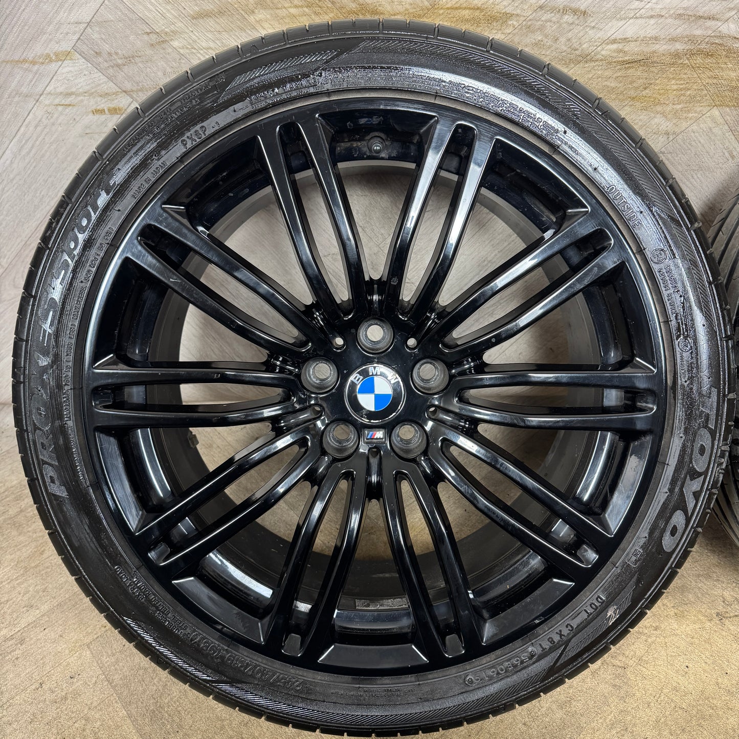 19'' GENUINE BMW 5 SERIES 664 M SPORT BLACK G30 G31 ALLOY WHEELS TYRES ALLOYS