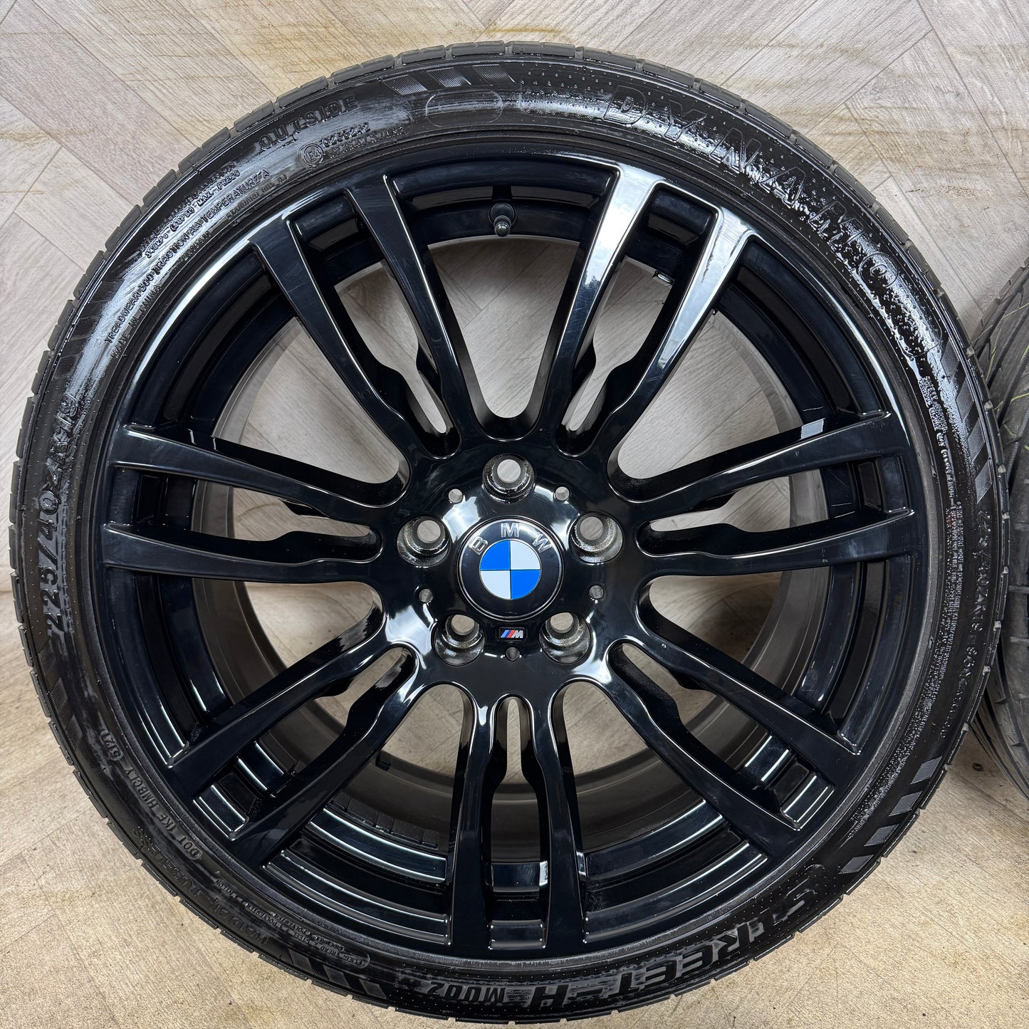 19" GENUINE BMW 3 SERIES 403 BLACK M SPORT F30 F31 F32 E90 E92 4 ALLOY WHEELS TYRES ALLOYS