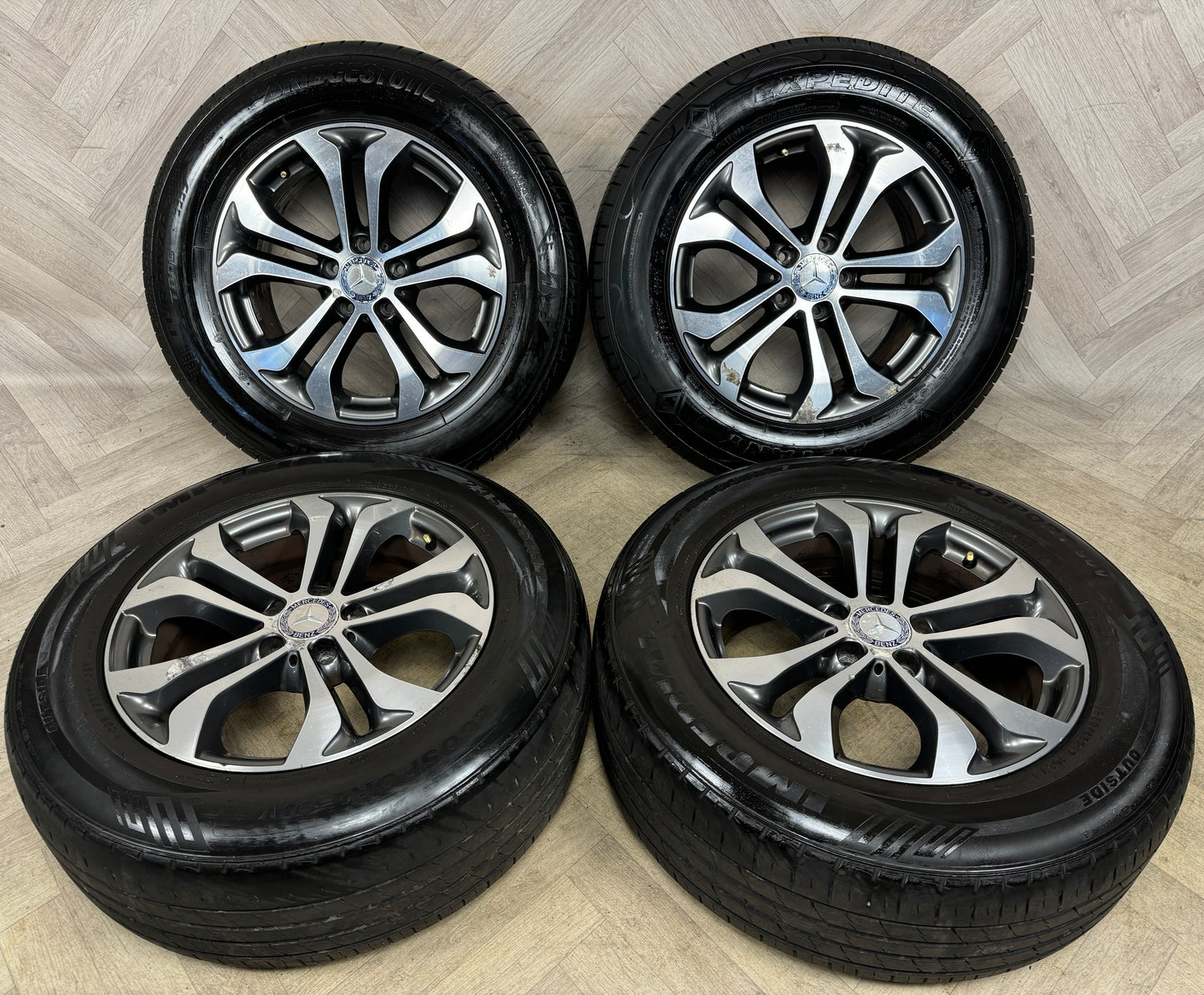 17'' GENUINE MERCEDES GLC ALLOY WHEELS TYRES ALLOYS