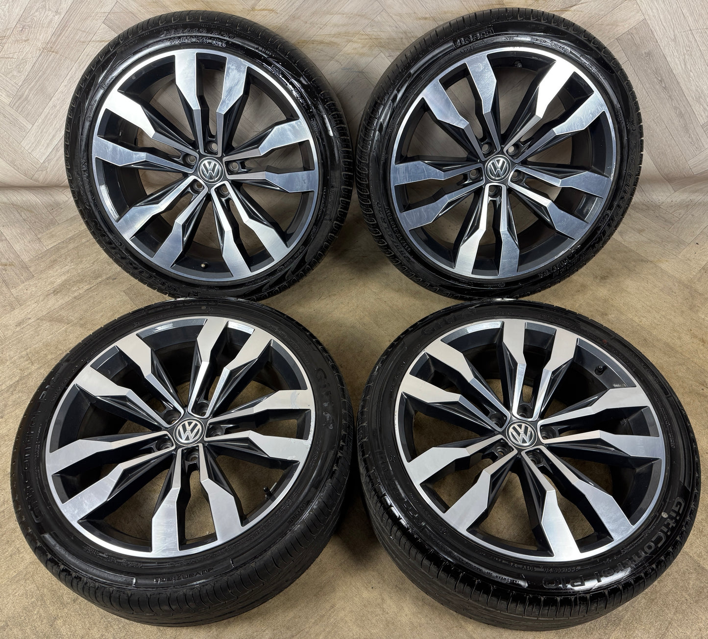 20'' GENUINE VW TIGUAN R LINE SUZUKA ALLOY WHEELS TYRES ALLOYS 5X112