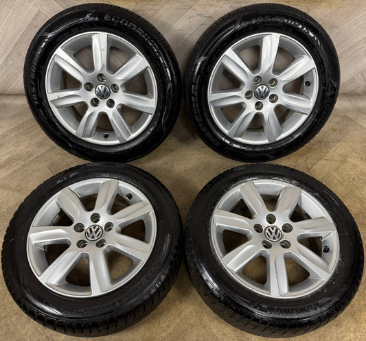 15'' GENUINE VW POLO 6R MK5 ALLOY WHEELS ALLOYS TYRES IBIZA 5X100 6R0601025L